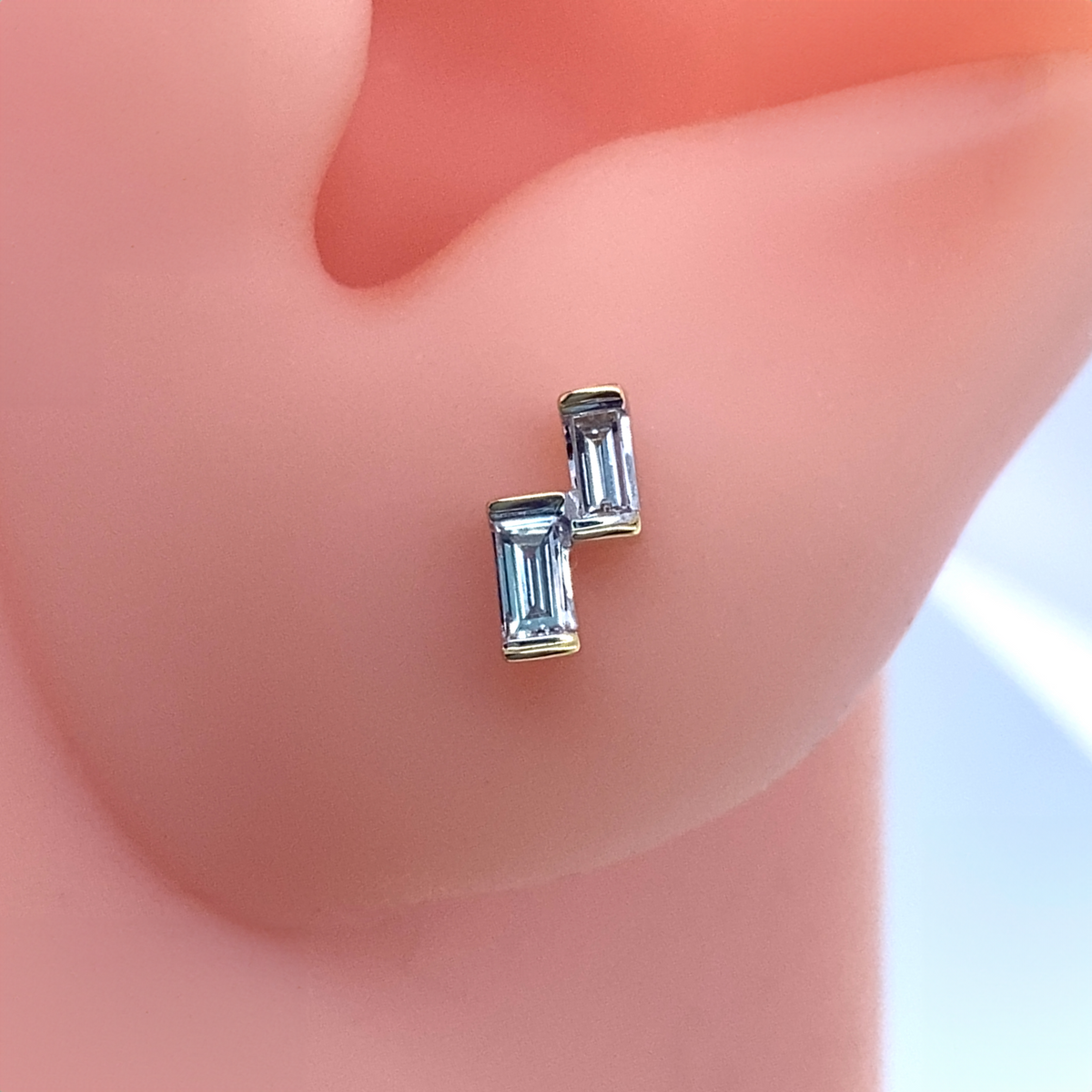 TWIGS STUDS DOUBLE - Paddington Jeweller - Ojco