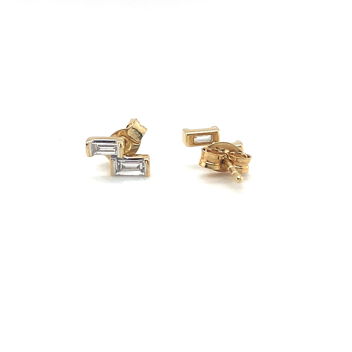 TWIGS STUDS DOUBLE - Paddington Jeweller - Ojco