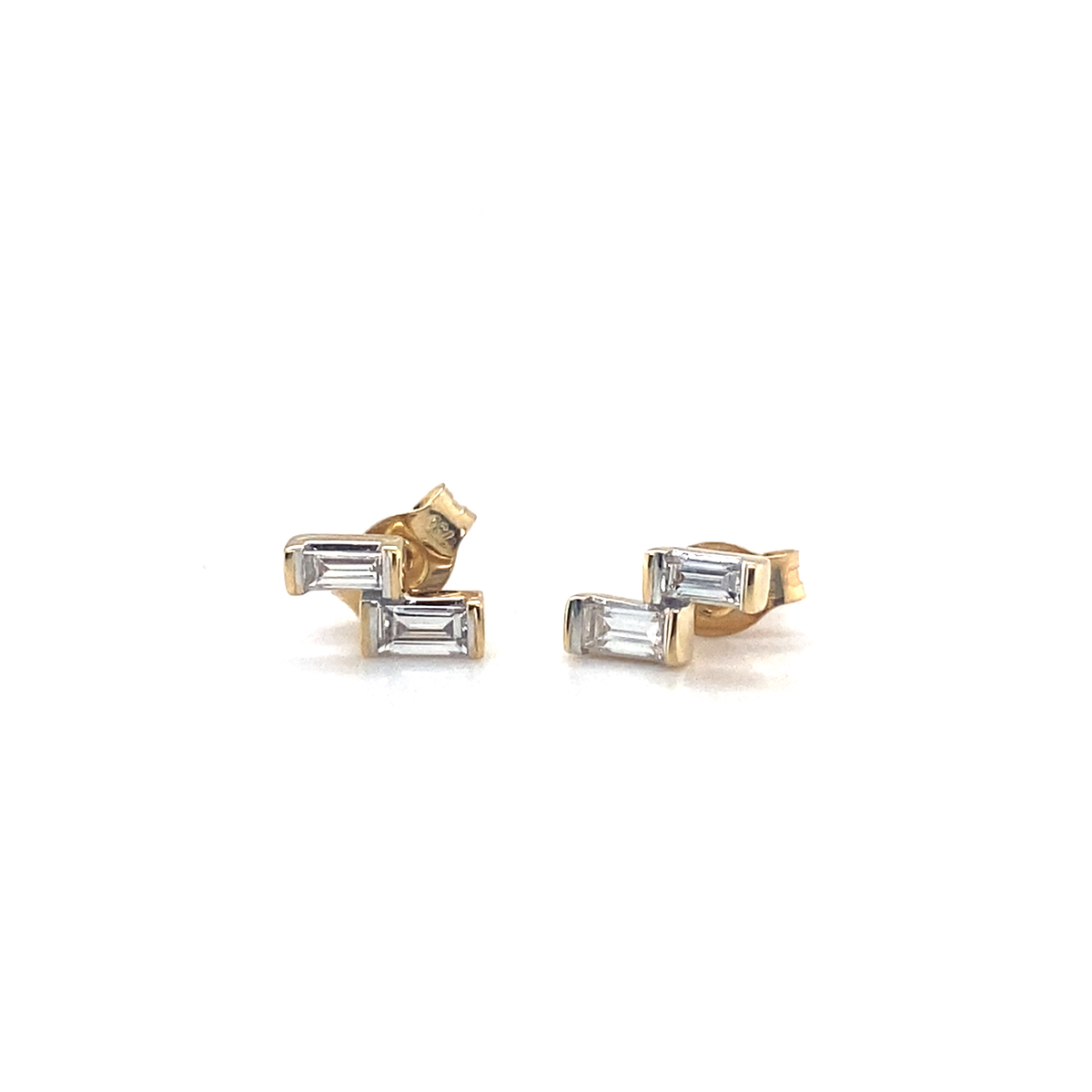 TWIGS STUDS DOUBLE - Paddington Jeweller - Ojco