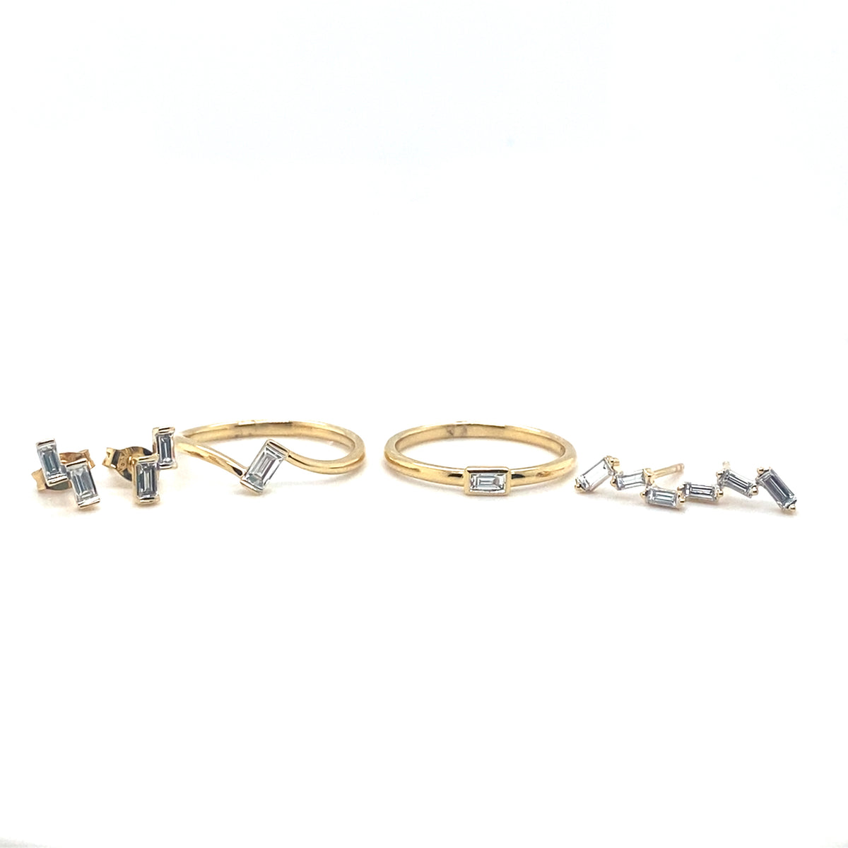 TWIGS STUDS DOUBLE - Paddington Jeweller - Ojco