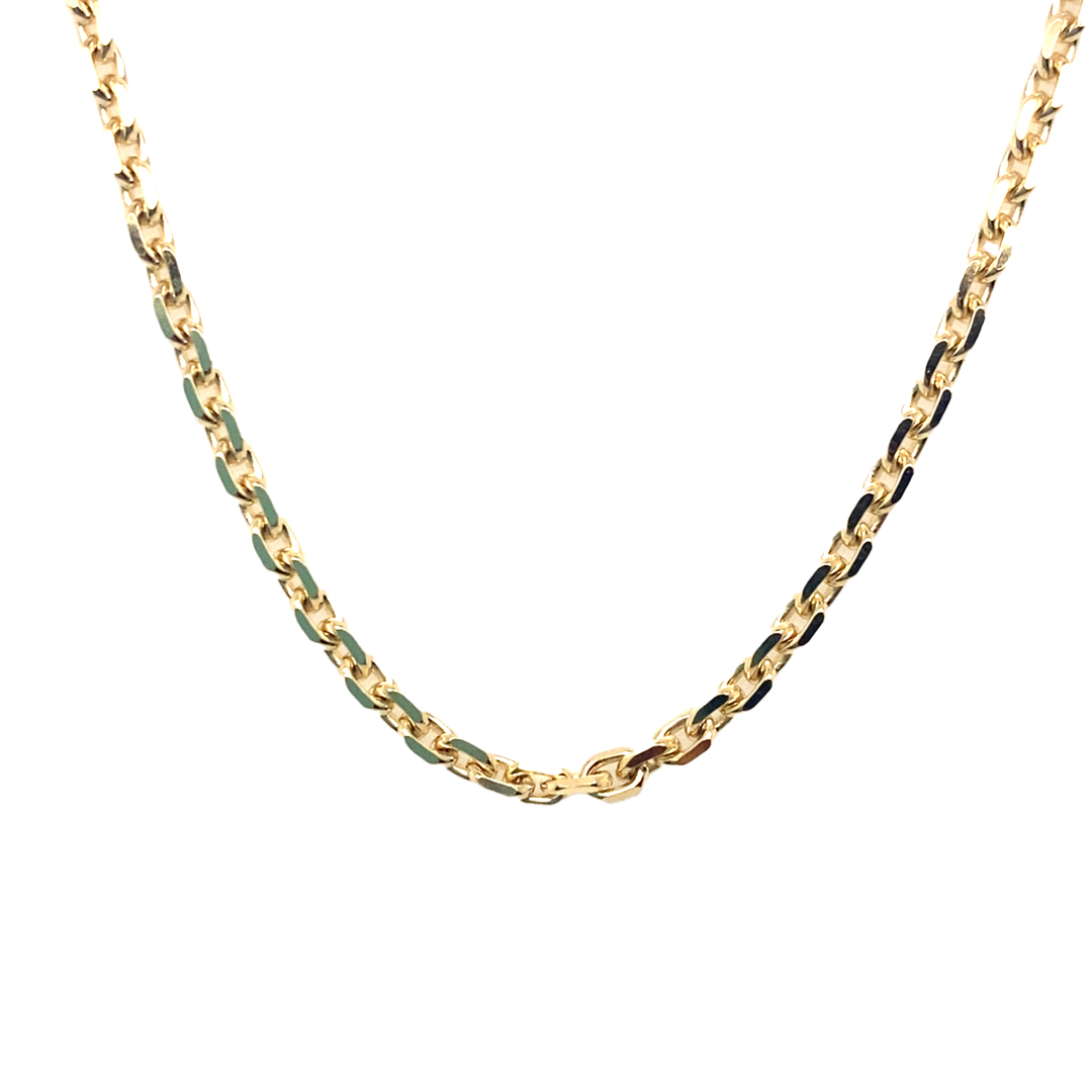 OBLONG TRACE CHAIN - 2MM - 50/60CM - Paddington Jeweller - Ojco