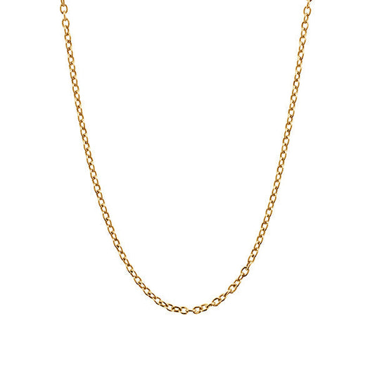 1.5mm Trace Chain in 9kt Yellow Gold, 47cm Adjustable - Paddington Jeweller - OJ Co