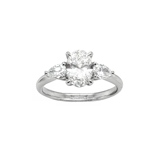 Oval and Pear Trilogy -  Paddington Jeweller - Ojco