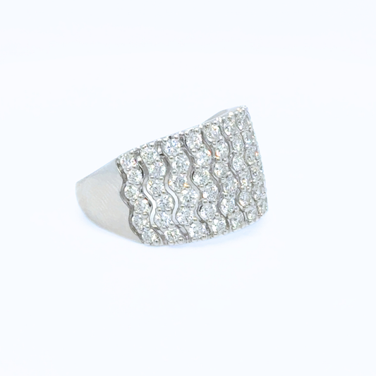 Aitana Diamond Wave Ring - Paddington Jeweller - Ojco