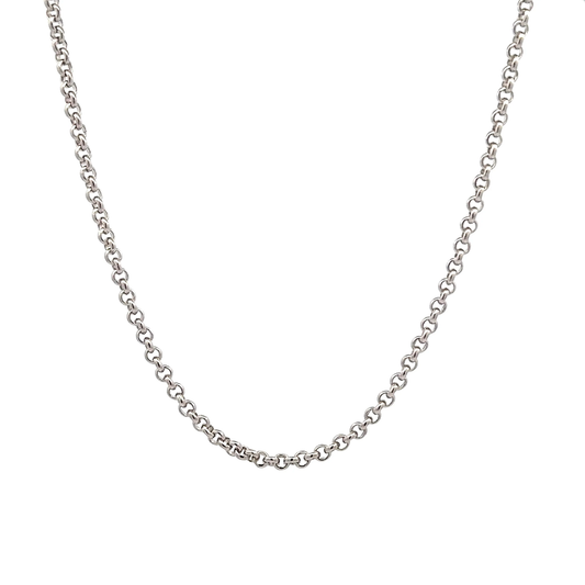 Sterling Silver Belcher Chain - 2.40x0.9mm - Paddington Jeweller - Ojco