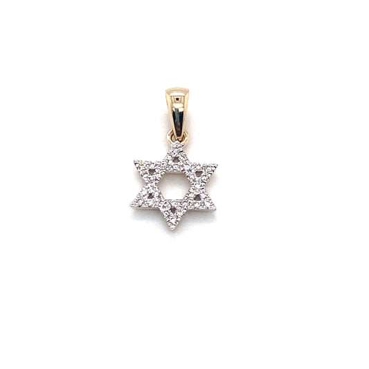 Diamond Star of David Pendant - Paddington Jeweller - Ojco
