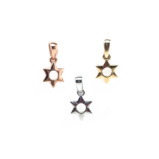 Small Star of David Pendant - Paddington Jeweller - Ojco