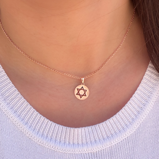 Star of David Disc -  Paddington Jeweller - Ojco