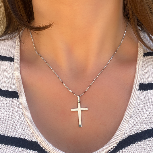 Plain Cross Pendant - Paddington Jeweller - Ojco
