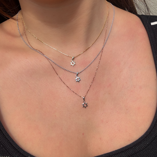 Small Star of David Pendant - Paddington Jeweller - Ojco