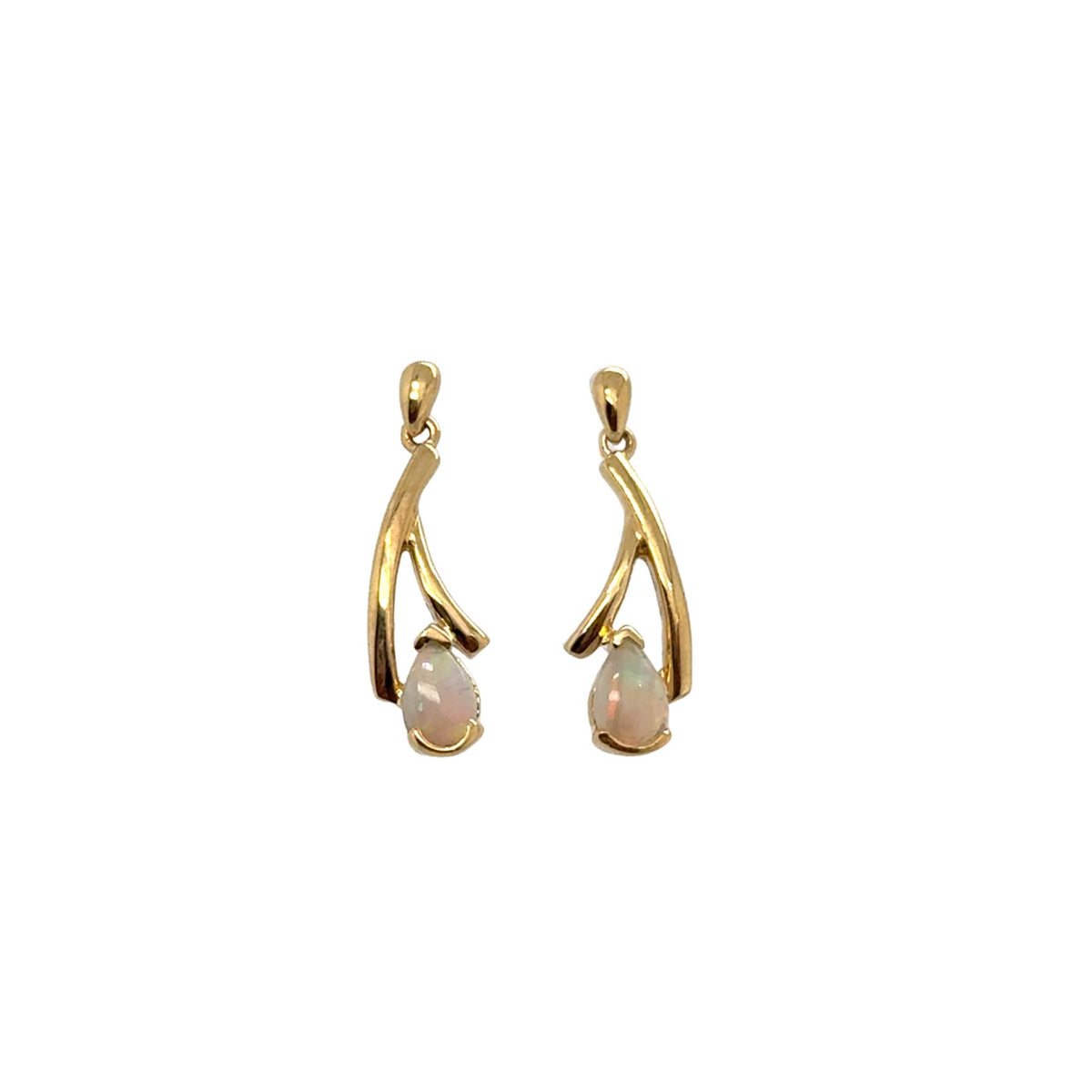 Kendall – Opal Drop Earrings - Paddington Jeweller - Ojco
