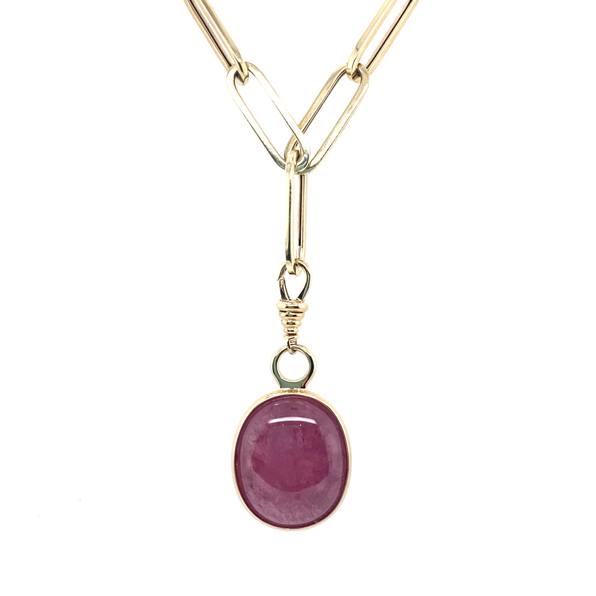 Enhancer Ruby Round - Paddington Jeweller - Ojco