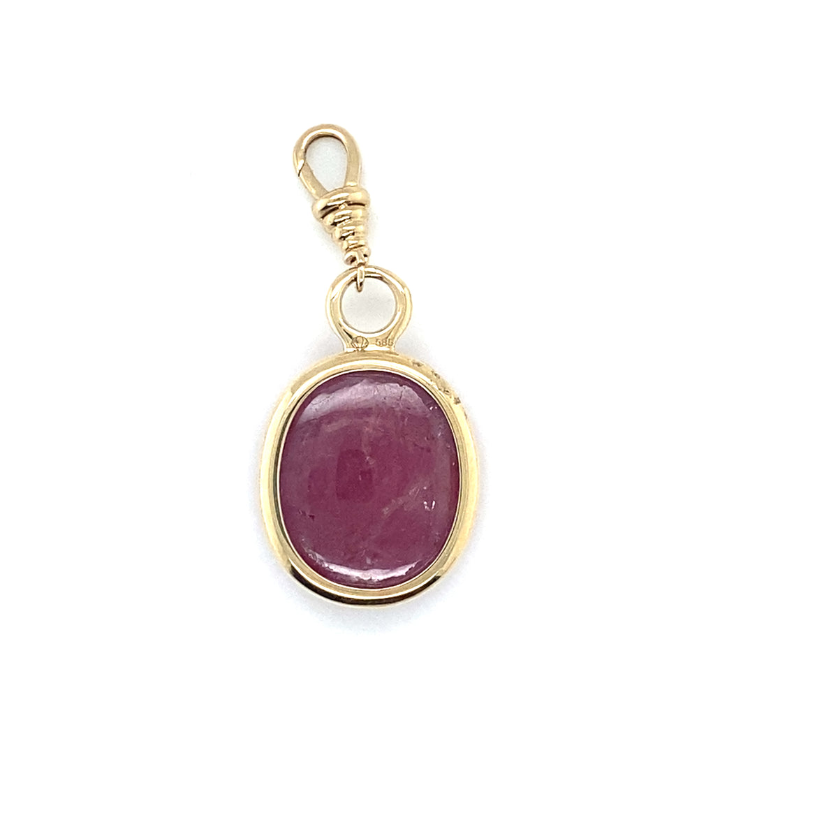 Enhancer Ruby Round - Paddington Jeweller - Ojco