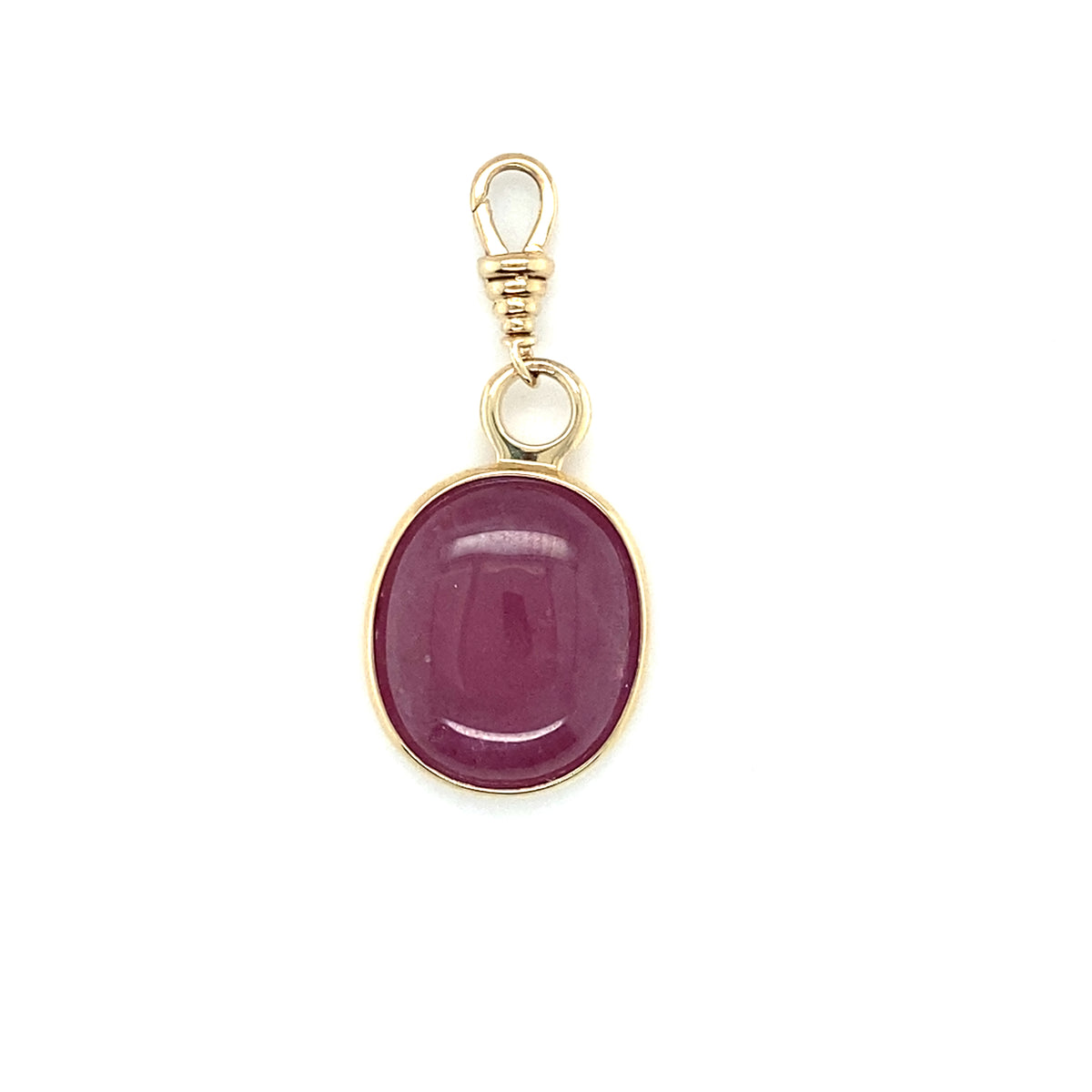 Enhancer Ruby Round - Paddington Jeweller - Ojco