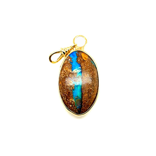 Enhancer Boulder Opal - Paddington Jeweller - Ojco
