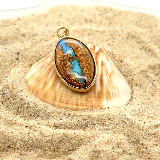 Enhancer Boulder Opal - Paddington Jeweller - Ojco