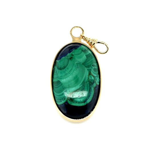 Enhancer  Azurite Malachite Large -  Paddington Jeweller - Ojco