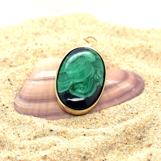Enhancer  Azurite Malachite Large -  Paddington Jeweller - Ojco