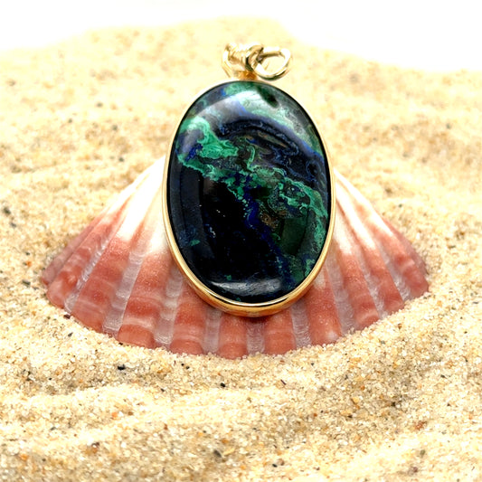 Enhancer  Azurite Malachite Medium -  Paddington Jeweller - Ojco