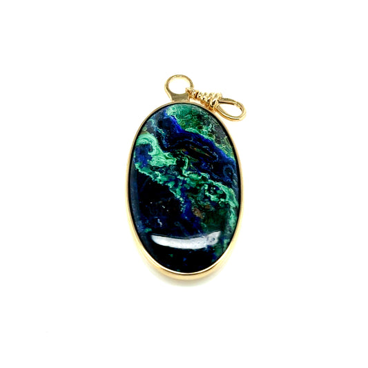 Enhancer  Azurite Malachite Medium -  Paddington Jeweller - Ojco