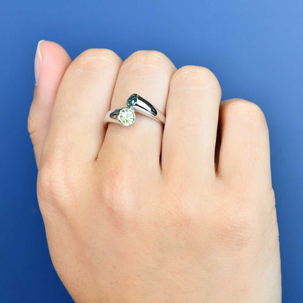 Toi et Moi Solene - Round cut Sapphire - Paddington Jeweller - Ojco