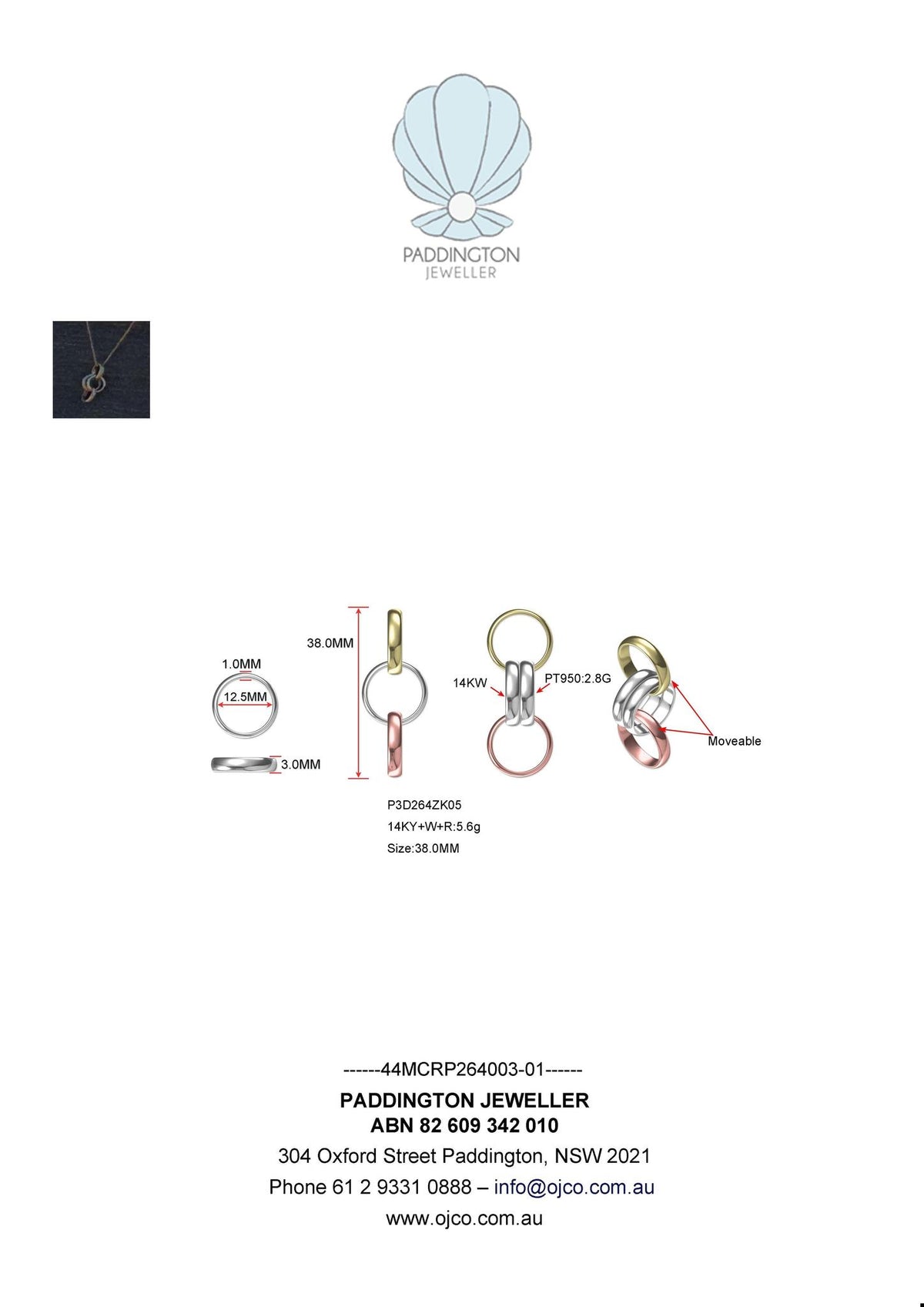 Susan M - Custom Design - Paddington Jeweller - Ojco