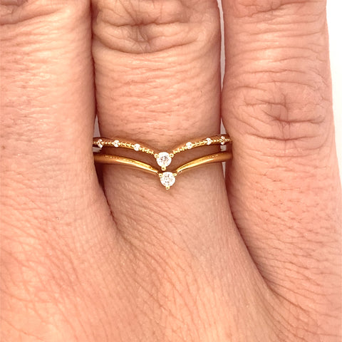 Boho Cushion Diamond Wedding Ring -  Paddington Jeweller - Ojco
