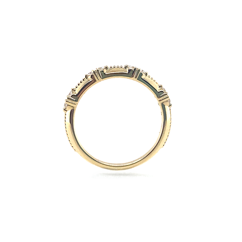 Boho Lace Diamond Wedding Ring -  Paddington Jeweller - Ojco