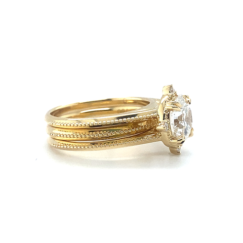 Boho Lace Wedding Ring -  Paddington Jeweller - Ojco