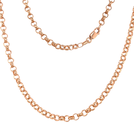 ROUND BELCHER CHAIN - 3.4MM - 60CM - Paddington Jeweller - Ojco