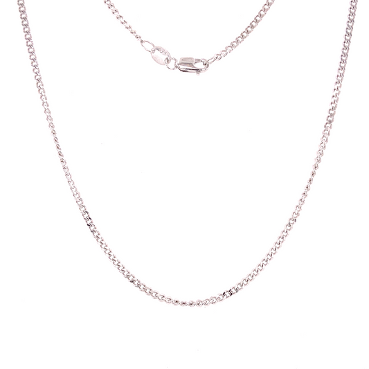 DIAMOND CUT CURB CHAIN - 55CM - Paddington Jeweller - Ojco