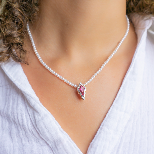 ROUND SEED PEARL NECKLACE - Paddington Jeweller - Ojco