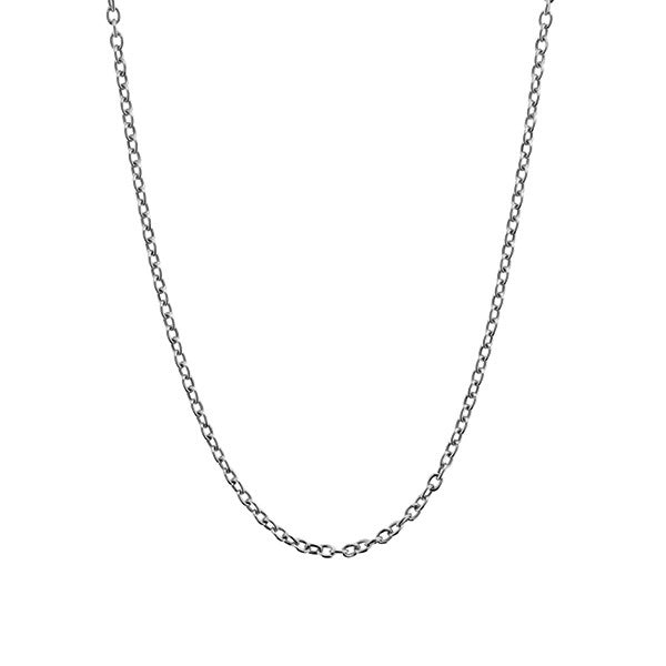 18kt White Gold Italian Trace Chain 45cm 2.8gr - Paddington Jeweller - OJ Co