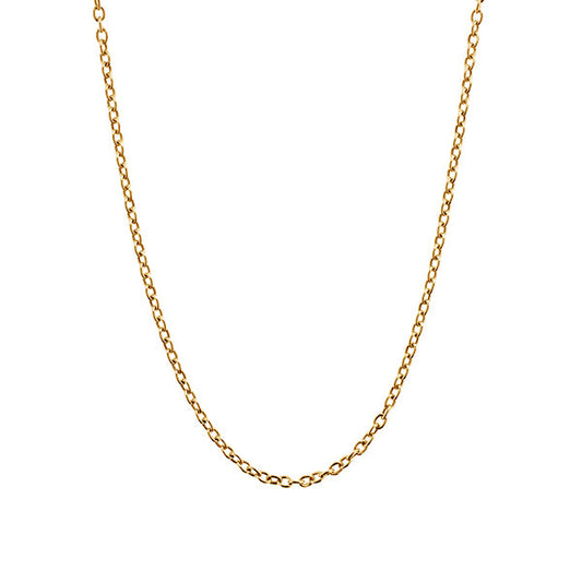 1.5mm Trace Chain in 9kt Yellow Gold, 47cm Adjustable - Paddington Jeweller - OJ Co