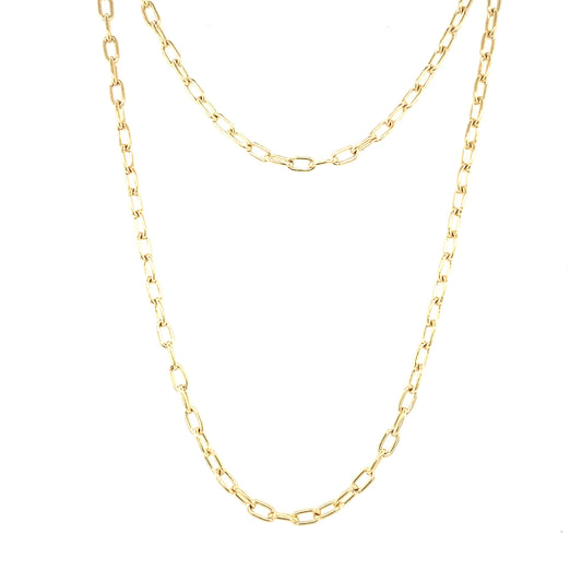 ELONGATED TRACE CHAIN 45CM - Paddington Jeweller - Ojco