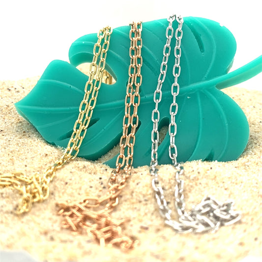 ELONGATED TRACE CHAIN 45CM - Paddington Jeweller - Ojco