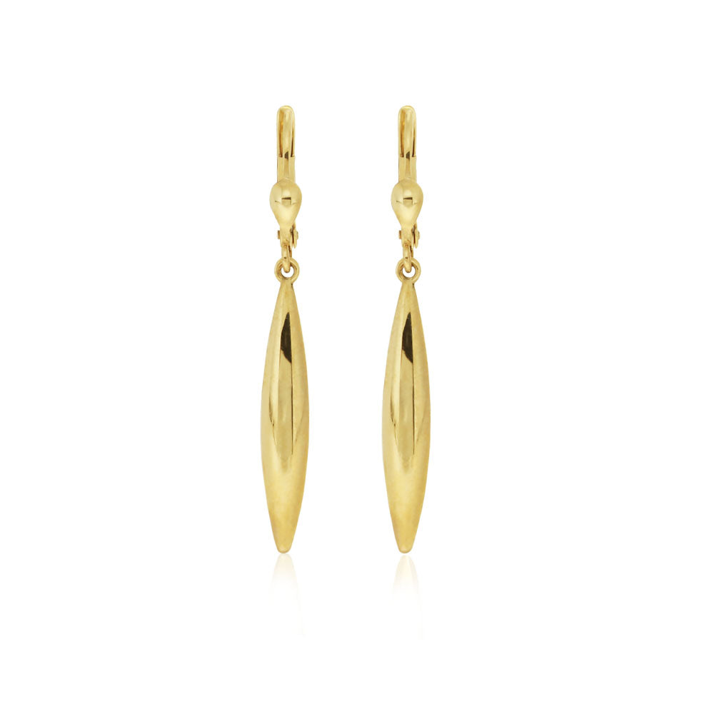 Continental Clip Drop Earrings in 9kt Yellow Gold - Paddington Jeweller - OJ Co