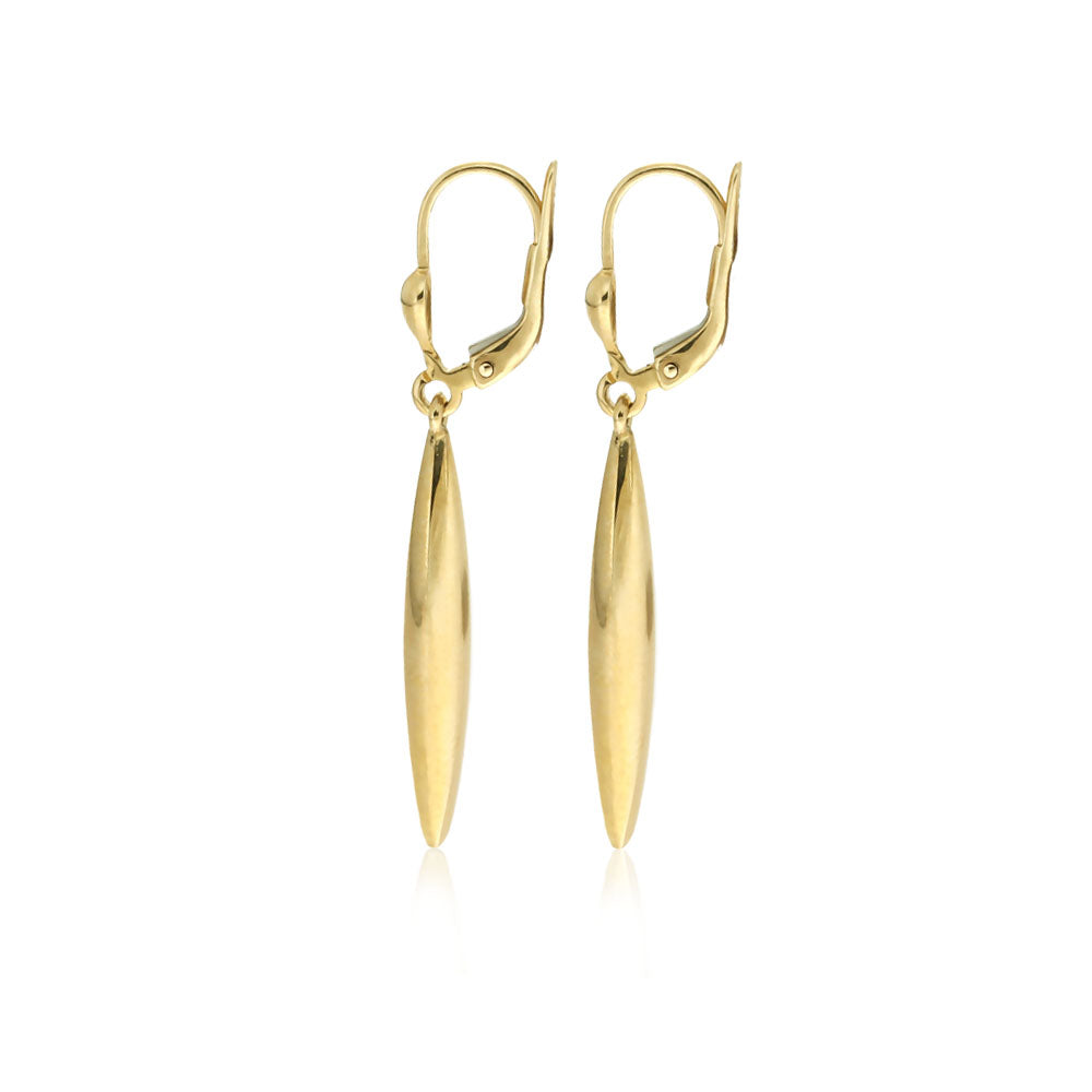 Continental Clip Drop Earrings in 9kt Yellow Gold - Paddington Jeweller - OJ Co