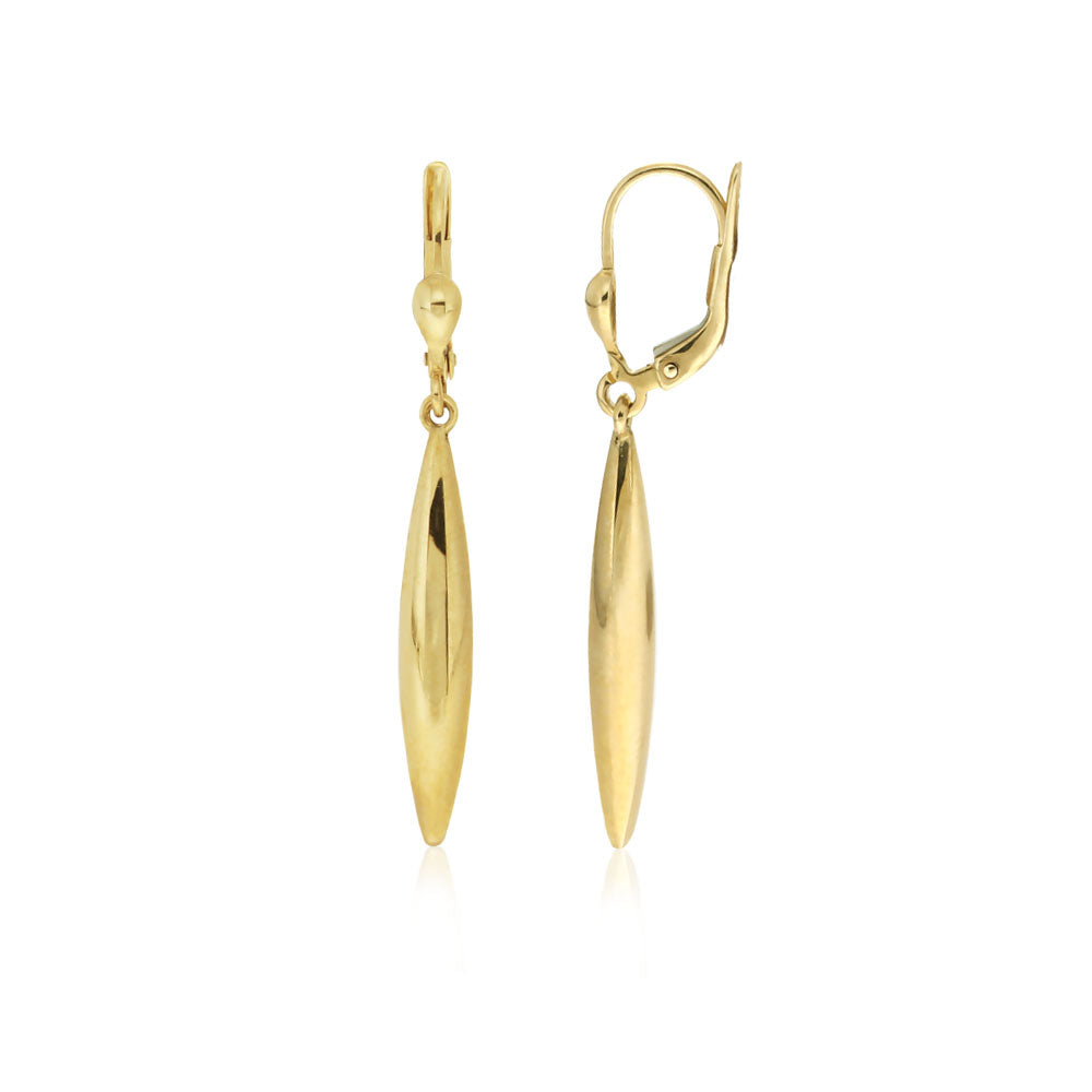 Continental Clip Drop Earrings in 9kt Yellow Gold - Paddington Jeweller - OJ Co