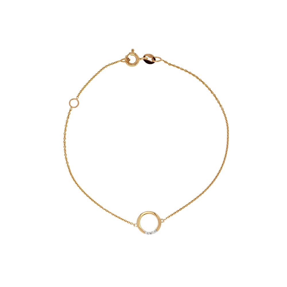 ARIANA - 0.01ct Diamond Circle of Life Bracelet - Paddington Jeweller - OJ Co