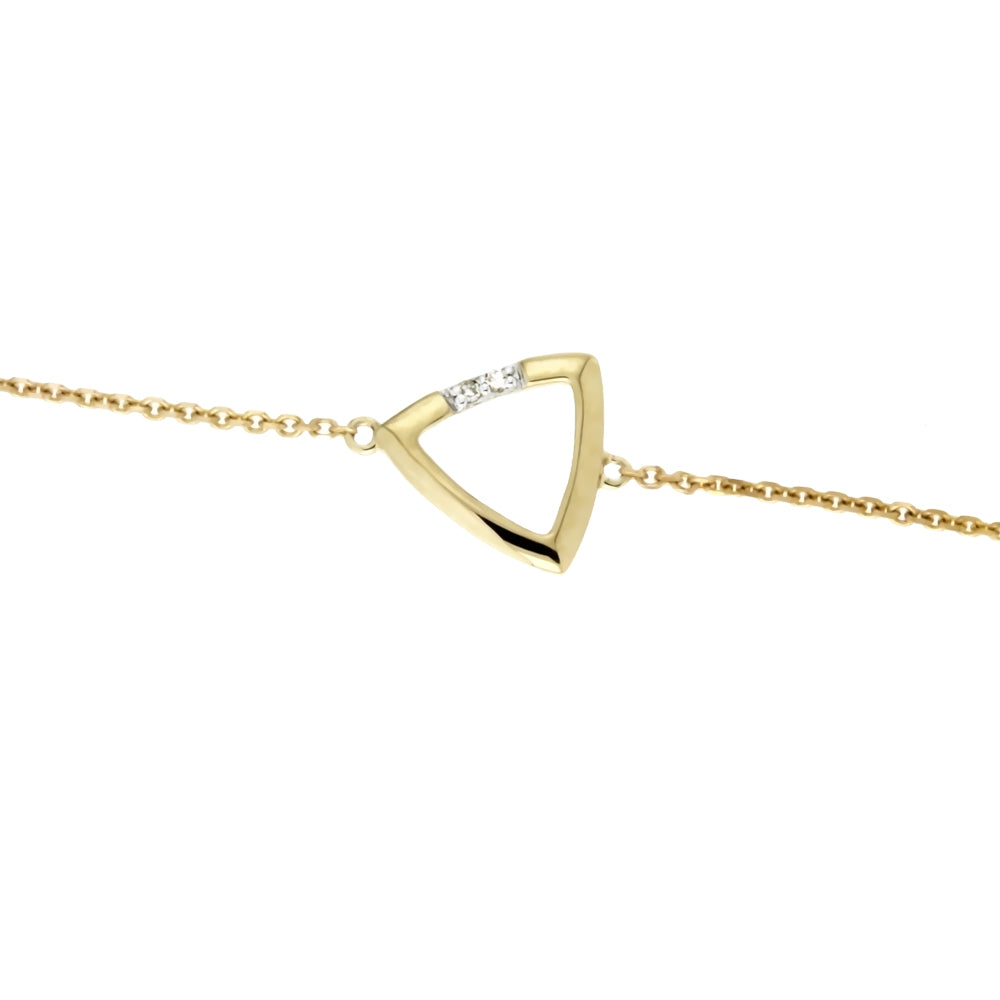 ADINA - 0.01ct Diamond Triangle Bracelet - Paddington Jeweller - OJ Co