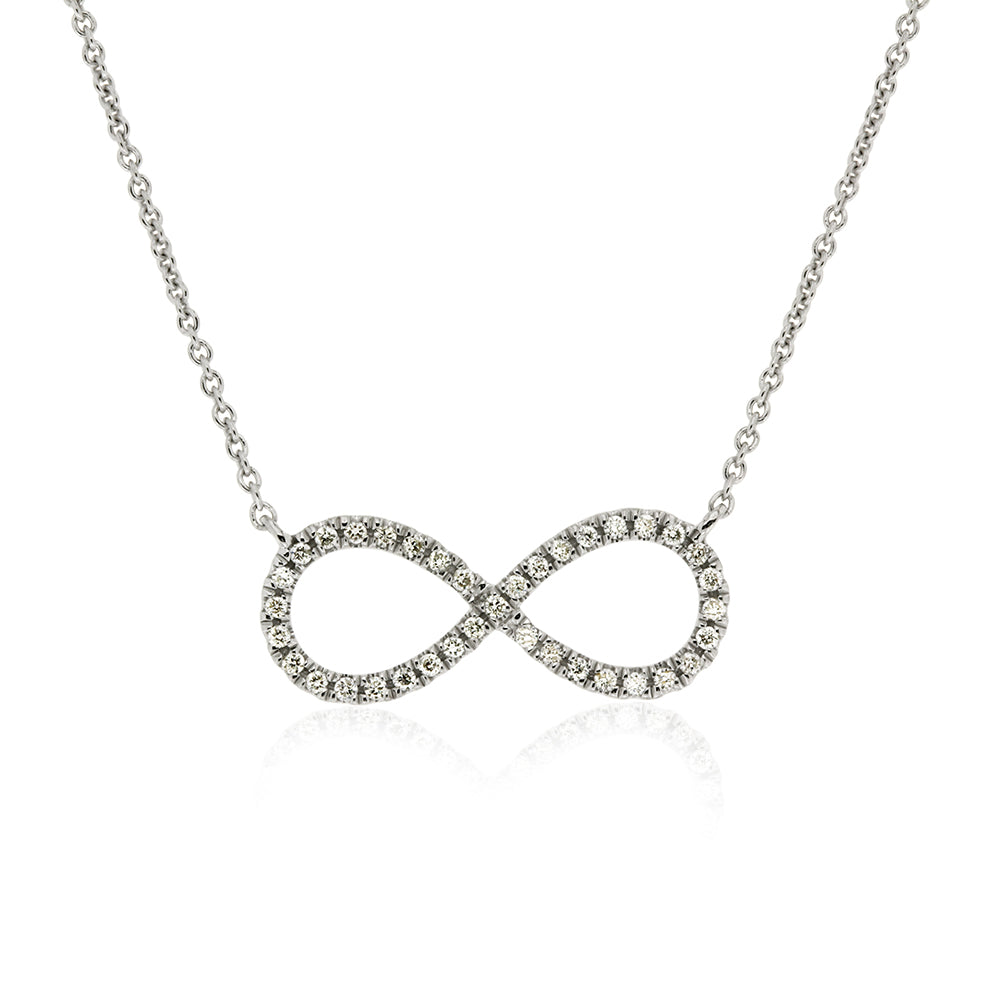 JULIETTA - 0.11ct Diamond Infinity Necklace - Paddington Jeweller - OJ Co