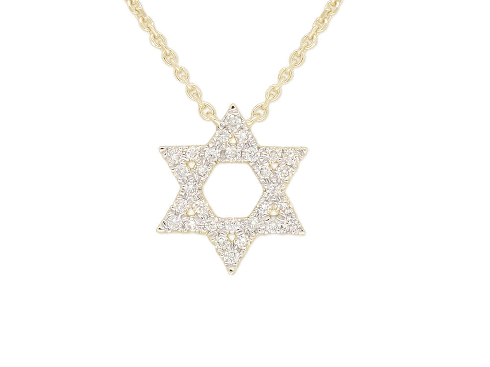 0.10ct Diamond Star Of David Necklace - Paddington Jeweller - Ojco