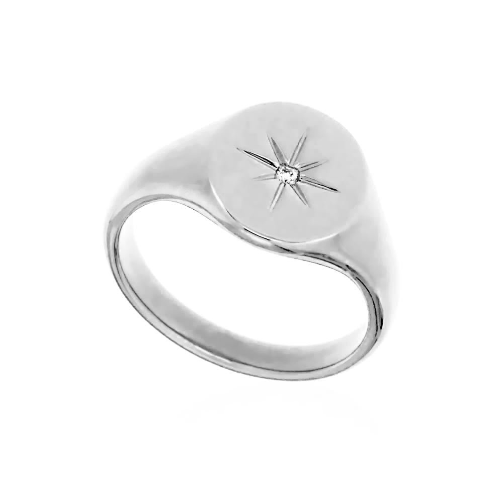 ASTRA - Star Ladies Signet Ring - Paddington Jeweller - OJ Co