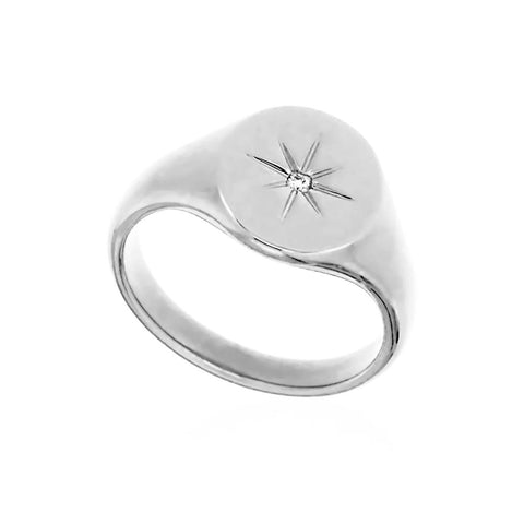ASTRA - Star Ladies Signet Ring -  Paddington Jeweller - OJ Co