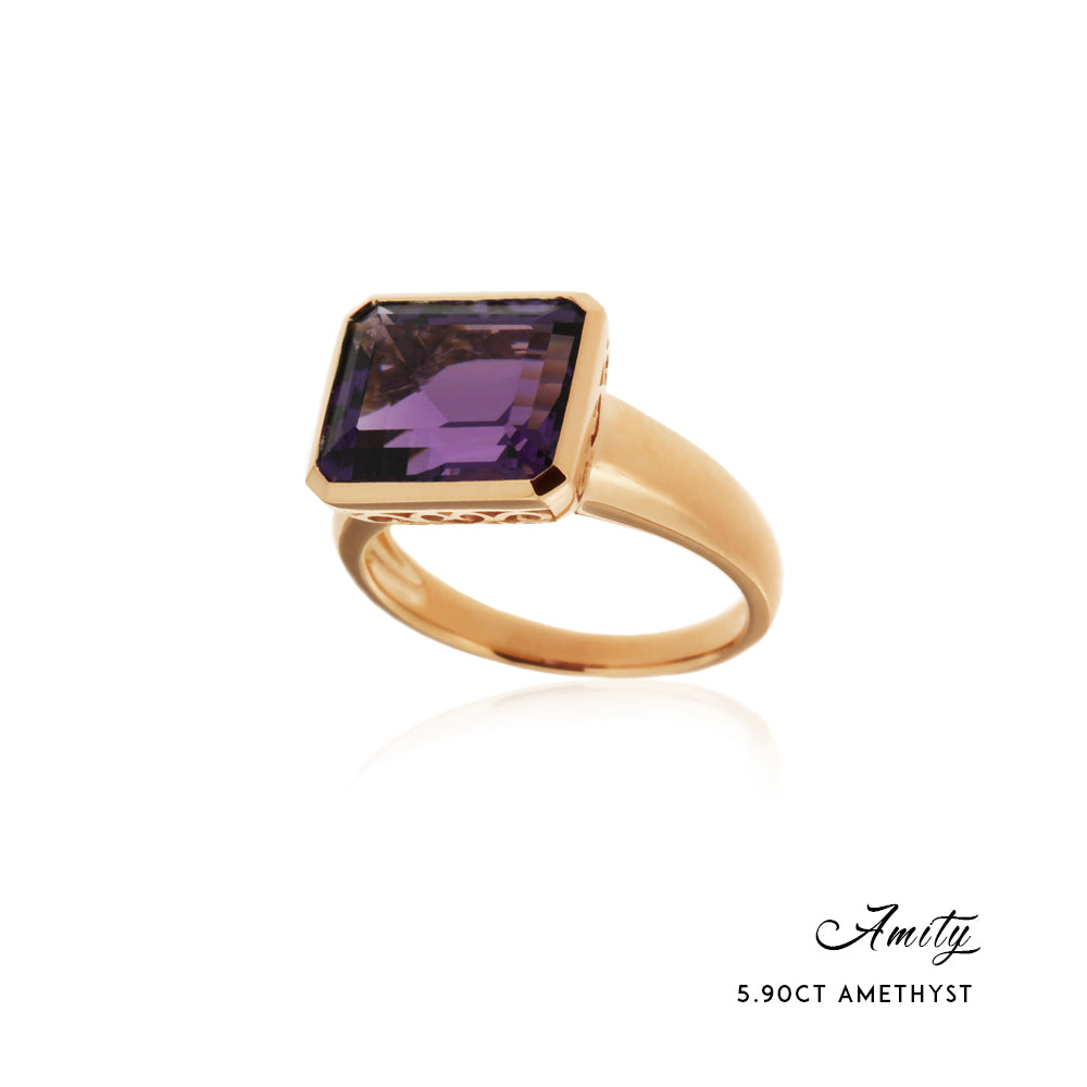 AMITY - 5.90ct Amethyst Ring - Paddington Jeweller - OJ Co