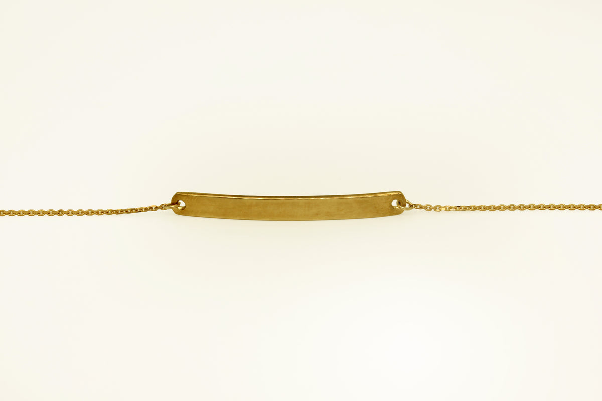 Meg - 9kt gold ID Bracelet - Paddington Jeweller - Ojco