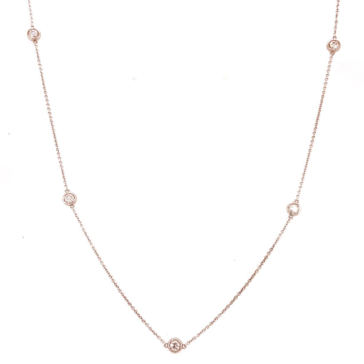 LORINA - 0.25ct Diamond Station Necklace - Paddington Jeweller - OJ Co
