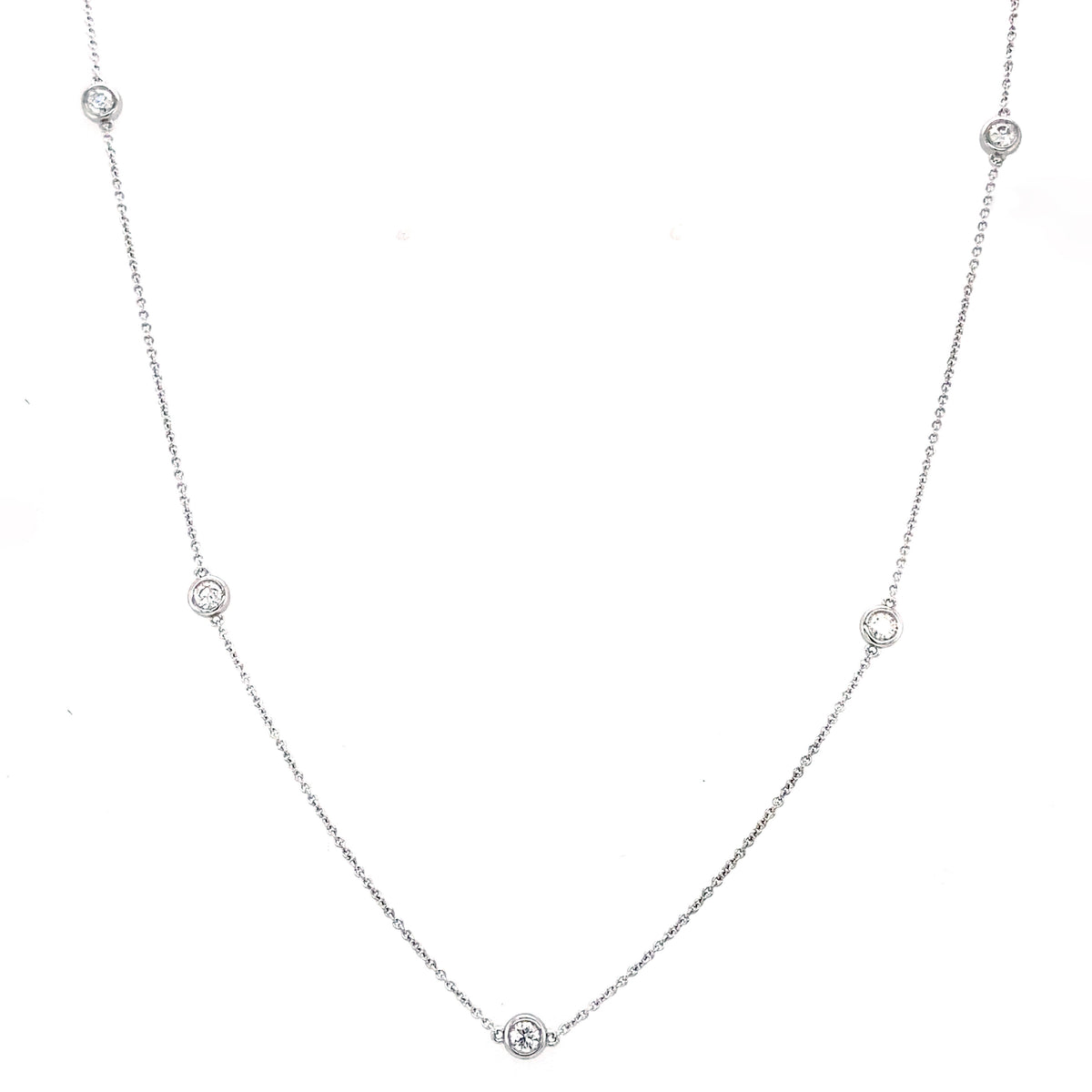 LORINA - 0.25ct Diamond Station Necklace - Paddington Jeweller - OJ Co