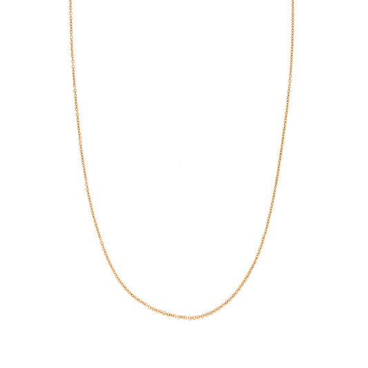 9kt Yellow Gold 0.9mm Tiffany Chain 40cm 0.6gr -  Paddington Jeweller - OJ Co